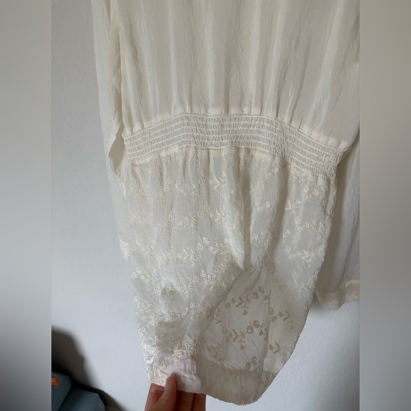 J. Jill Romantic Floral Eyelet Embroidered Tunic Top - Picture 8 of 10